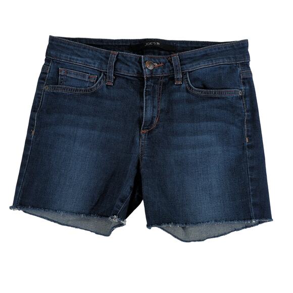 Joe's Jeans Cut Off Shorts Dark Wash Stretch Women's Size‎ 28 - Picture 1 of 4